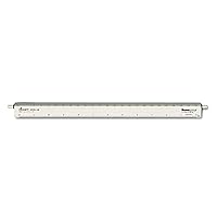 Chartpak 238 Adjustable Triangular Scale Aluminum Architects Ruler, 12-Inch , Silver