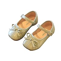 Toddler Shoes Girl 7 Boots Cute Flat Solid Color Bow Buckle Casual And Comfortable Long Knee Boots for Girls