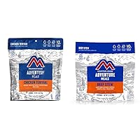 Mountain House Chicken Teriyaki with Rice (2 Servings) | Freeze Dried Backpacking & Camping Food and Mountain House Beef Stew (2 Servings) | Freeze Dried Backpacking & Camping Food | Gluten-Free