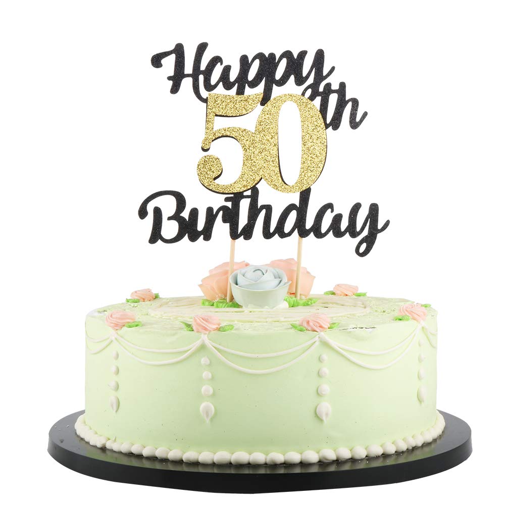 50 & Fabulous Glitter Cake Topper – Iced Jems Shop