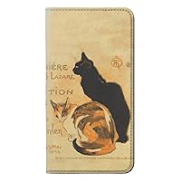 RW3229 Vintage Cat Poster PU Leather Flip Case Cover for Google Pixel 4