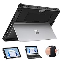 Military Drop-Tested Stylus Holder Hand Strap Not Included Rugged MAXCases Extreme Shell for Microsoft Surface Go Dual Layer Protective case with TPE Exterior 