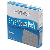 Medique MP61212 Medi-First Sterile Gauze Pad, 3