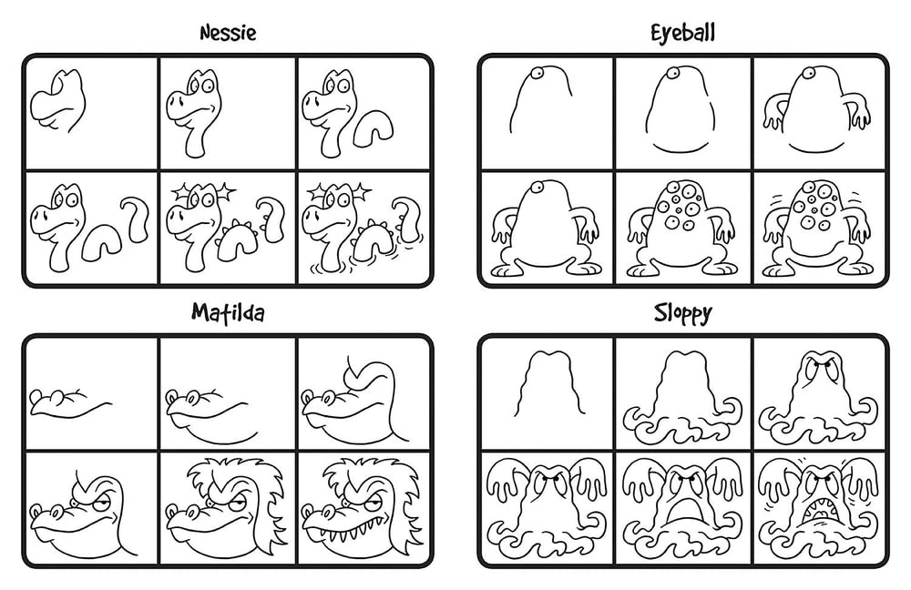 How to Draw 101 Monsters: Easy Step-by-step Drawing (How to draw)