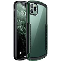 Shockproof Case Compatible with iPhone 12 Compatible with iPhone 12 Pro, Breathable Vent Design, Slim Thin Silicone Cover 360 Full Body Protection Case Green