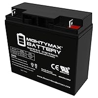 ML18-12 - 12 Volt 18 AH, Nut and Bolt (NB) Terminal, Rechargeable SLA AGM Battery