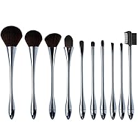 Makeup Brushes10 Pieces Brushes Premium Makeup Brushes Eyebrow Comb Eye Shadows Brushes Cosmetic Tools for Women Girls