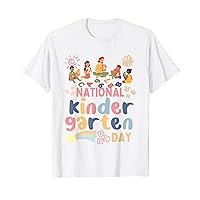 National Kindergarten Day 2023 Teacher Kids Boys Girls T-Shirt