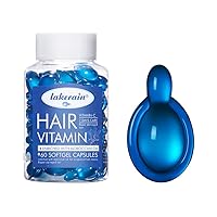 Hair Treatment Serum - No Rinse with Argan Macadamia Avocado Oils - Vitamins A C E Pro B5 (blue)