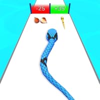 Snake Racing Battle: Snake Crawl Worm Eater Race! Snake Chase Bridge Master Run