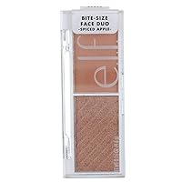 Cosmetics Bite-Size Face Duo, Highlighter, Bronzer & Blush Palette, Highly Pigmented, Spiced Apple, 0.049 Oz (1.4g), 0.049 ounces