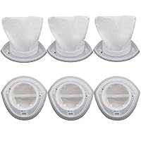 6-Pack EVF100 Filters Compatible with Black+Decker HNV220B, HNV215B, HNV115B Series, HHS315J01, BDH7200CHV, BDH9600CHV, HNV220BCZ Series Hand Vacuum Cleaners. 【Note: Not HNVCF10 Filter !!!】