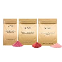 PURE ORIGINAL INGREDIENTS Cranberry, Pomegranate, & Beet Root Powder Bundle (1lb Each), Supplements, Fruit Powders, Flavorings