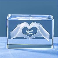 3D Crystal Gifts for Mum Best Mum Gifts, for Mom, Birthday Gifts for Mom, Mummy Gifts