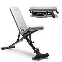 Weight Bench Press Seat, Folding Bench for Home Gym, Adjustable Bench for Weight Lifting, Strength Training Bench for Full Body Workout, Incline Decline Workout Bench, Stable Gym Bench