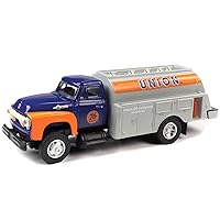 1954 Tanker Truck Dark Blue and Orange Union 76