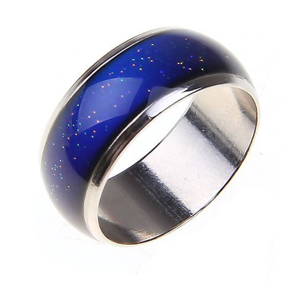 blinkee 1 Classic Seventies (1970's Era) Mood Ring Size 7 with 1 Free Electronic Mood Ring