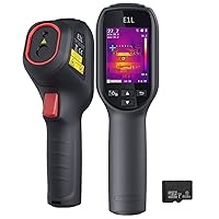 HIKMICRO E1L Thermal Imaging Camera, 160 x 120 IR Resolution/19200 Pixels, 25Hz Refresh Rate, Portable Handheld Infrared Thermal Imager with Laser Pointer, -4°F~1022°F Temperature Range