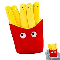 Plush Toy French Fries Soft Funny Stuffed Toy Cartoon Simulation Fries Pillow Plush Toy Festival Decor for Sofa Cushion Birthday Gift for Girls 19.7 Inch.
