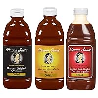 Gourmet Original, Honey Garlic and Rib & Chicken Variety, 500ml each, 3-Pack {Imported from Canada}