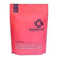 Tailwind Nutrition Endurance Fuel, Caffeine Drink Mix with Electrolytes, Non-GMO, Free of Soy, Dairy, and Gluten, Vegan Friendly, Raspberry Buzz, 50 Servings