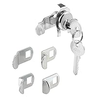4140 Mailbox Lock – Replacement, Multipurpose Mailbox Lock for Several Brands – ILCO 1003M Keyway, Opens Counter-Clockwise with 90º Rotation, Nickel Finish (1 Set)