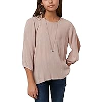 O'Neill Women's Steady on Woven Top with 3/4 Sleeve