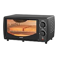 Toaster Oven Countertop, Small Toaster Ovens Combo 4 slice, Mini Oven for 9