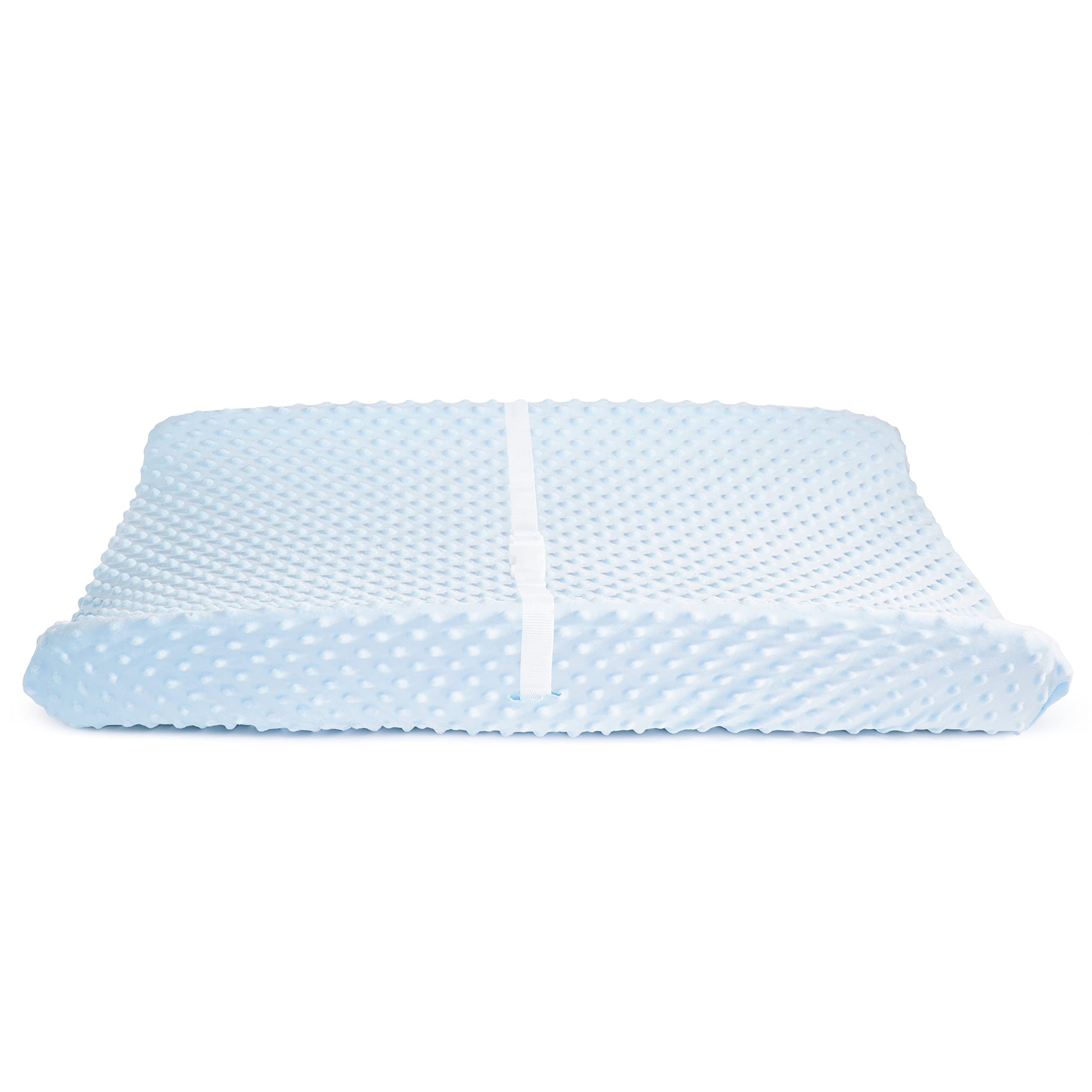 Munchkin® Diaper Changing Pad Covers, 2 Pack, Blue/White – Fits Standard Contoured Changing Pads