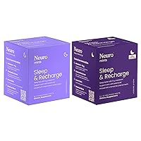 NeuroGum Sleep & Recharge Melts - Melatonin 1 mg & 5mg (144 Pieces) - Fast Dissolve Sugar Free Mints with Chamomile & Lemon Balm - Supports Sleep & Promotes Calm for Adults - Mixed Berry