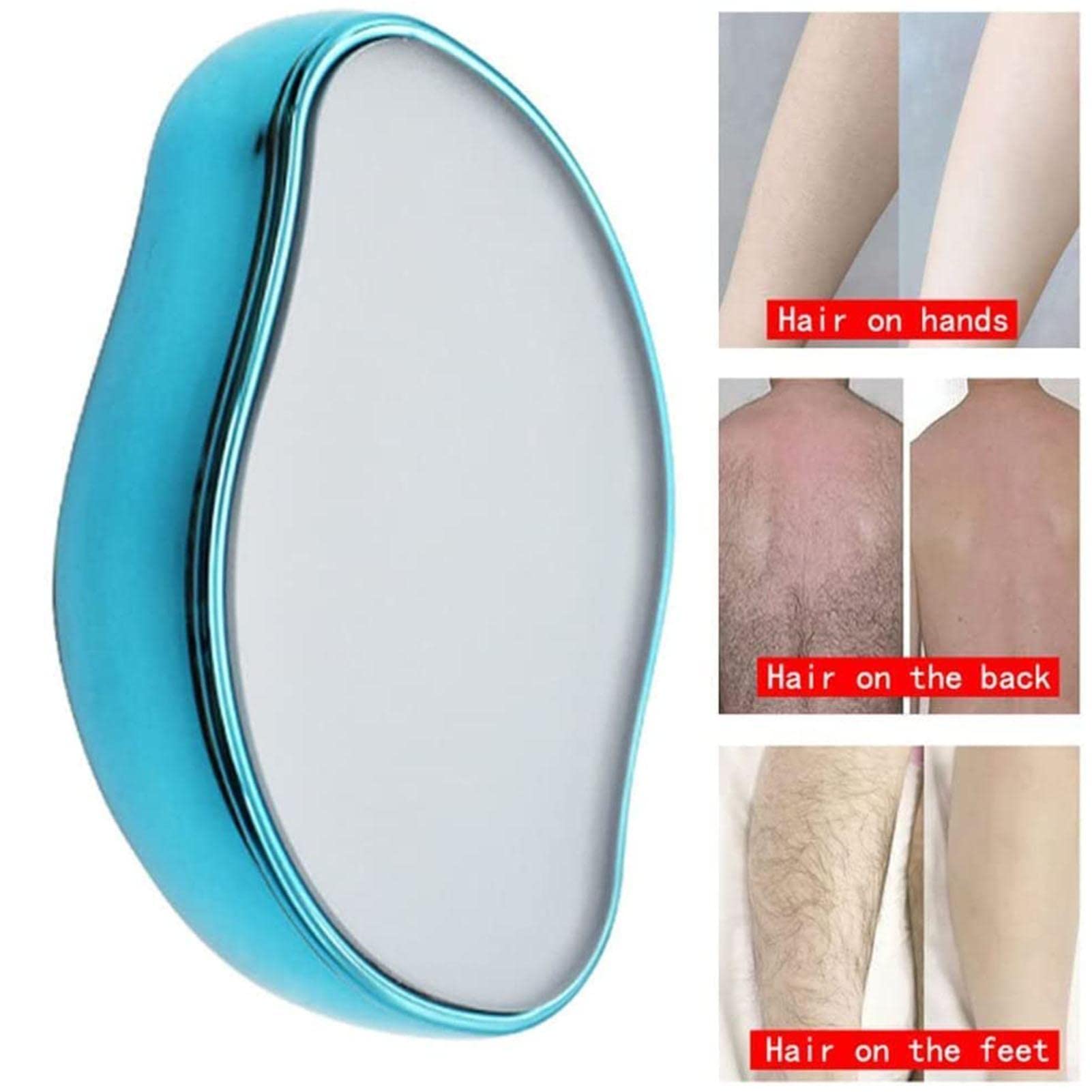 N/A/A Crystal Hair Eraser for Women and Men, Painless Hair Removal&Skin Exfoliator Tool, New Crystal Hair Eraser, Portable Mild Epilator,for Men & Women All Body Parts
