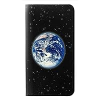 jjphonecase RW2266 Earth Planet Space Star Nebula PU Leather Flip Case Cover for iPhone 15 Pro Max