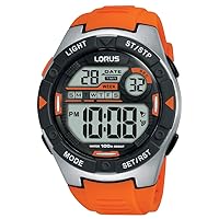 Lorus Men's Digital Quartz Watch with Silicone Strap R2303NX9