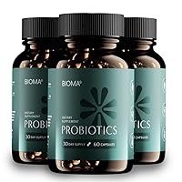 Probiotics for Digestive Health, 3 in 1 Gut Health Probiotics and Prebiotics/Postbiotics, Slow Release Synbiotic Probiotic Capsules for Complete Gut Harmony Probiotic Multi Enzyme (180 Caps)