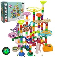 Marble Run for Kids Ages 3-4 5-8 150pcs Sturdy Building Toys Kids Games Marbles Run Track Amazing Fun Boys Girls Gifts (Standard)