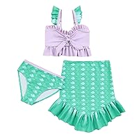 Baby Swimsuit Toddler Kids Girl Infant Baby Print Top Shorts Skirt Bathing Suit Bikini Set Swimwear