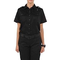 5.11 Tactical Women's Class A Twill PDU Short Sleeve Shirt, Polyester-Cotton Fabric, Style 61158