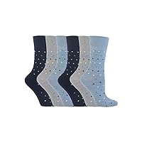 Sock shop 6 Pack Ladies Non Elastic Socks, Size 5-9 US