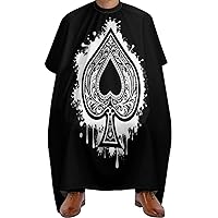 Ace of Spades Cards Barber Cape for Adults Professional Salon Hair Cutting Cape Hairdresser Apron