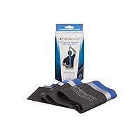 THERABAND Resistance Bands Set, Professional Elastic Band For Upper & Lower Body Exercise, Strength Training without Weights, Physical Therapy, & Pilates, Blue & Black & Silver, Advanced