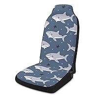 Funny Baby Sharks Car Seat Covers Universal Seat Protective Covers Car Interior Accessory for Most Cars 1PCS