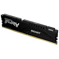 Kingston Fury Beast 16GB 6000MT/s DDR5 CL30 Desktop Memory | AMD Expo | Plug N Play | Single Module | KF560C30BBE-16