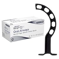 Dynarex Berman Oral Airway Assist Device - Disposable Airway Adjuncts - Slotted Sides, Midway Opening, Color-Coded Bite Lock - 60mm Child, 24-Count