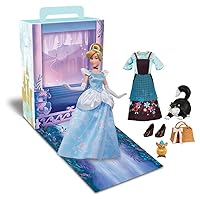 Disney Store Official Cinderella Story Doll, Cinderella, 11 Inches, Fully Posable Toy in Glittering Outfit - Suitable for Ages 3+ Toy Figure, Gifts for Girls, New for 2023?