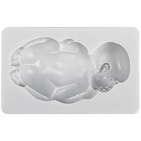 Large Sleeping Baby Silicone Mold for Cake Decoration Candy Soap Making