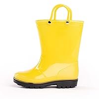 NORTY PVC Rain Boots for Kids - Waterproof PVC Boots Boys and Girls Solid & Printed Rainboots for Toddlers and Kids