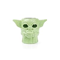 Star Wars: The Mandalorian The Child Baby Yoda Mug | Official Star Wars Collectible Tiki Style Ceramic Cup | Holds 16 Ounces