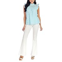 Mud Pie Women's Bianca Eyelet Tank