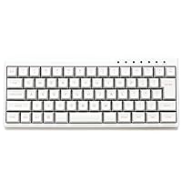 Filco Majestouch MINILA-R Convertible Quiet Red Axis Compact Mechanical Keyboard, Japanese Layout, 66 Keys, Bluetooth Wireless, USB Wired, DIP Switch Operation, White