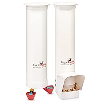 Chicken Feeder and Waterer Set - Includes 1 Gallon Waterer with 2 Cups and 7lb Feeder for Chickens - Chicken Coop Accessories with Hanging Chicken Poultry Feeder and Chicken Waterer Kit